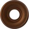 Ekena Millwork Berkshire PVC Medallion (Canopies up to 4 1/2"), 10"OD x 3 1/2"ID x 3/4"P, Metallic Dark Copper CMP10BECDC - alternate 1